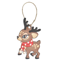 Набор новогодних украшений "Оленята" (6,5* 5 см х 9шт) в коробке