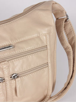 Сумка женская искусственная кожа Guecca-110, 1отд+карм/пер, плечевой ремень, св. бежевый SALE 264045 - Adelia фото 8