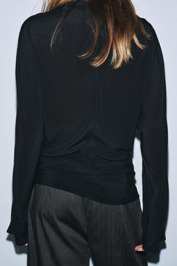 ZW COLLECTION FLOWING BLOUSE - Zara фото 3