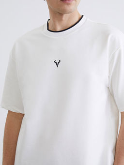 Oversize Bisiklet Yaka Spor Erkek Ti??rt