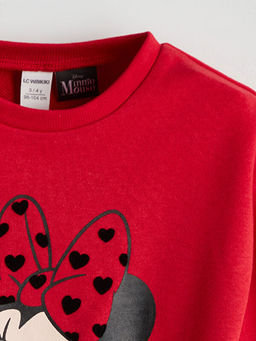 Minnie Mouse Bask?l? K?z ?ocuk Sweatshirt