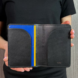 Итальянская кожаная обложка для паспорта DuDu серии Hawaii | черный