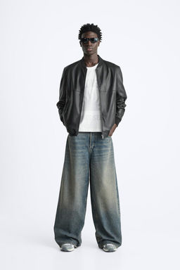 FAUX LEATHER BOMBER JACKET - Zara фото 2