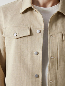 Slim Fit G?mlek Yaka Erkek Ceket