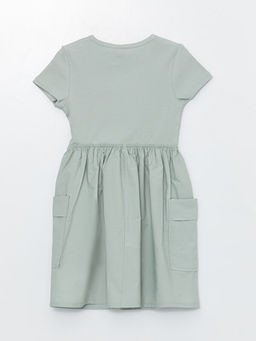 Bisiklet Yaka K?sa Kollu K?z ?ocuk Elbise - Waikiki фото 2