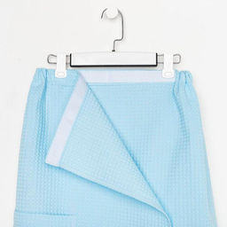 Полотенце банное Этель Парео с карманом 80*140 см. цв.небесный, 100% хл, вафля 240 г/м2  фото 8