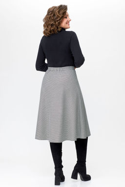 Блуза Swallow 803.2 черный+серебряный узор фото 86