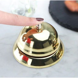 Звонок настольный золотой, 8 х 6 см - Simaland фото 2