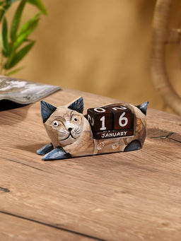 Вечный календарь Кошка, 1346.5 см, дерево