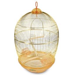 Клетка д/птиц Триол 480 золото круглая 1/4 5061015 50611015