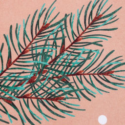 Комплект штор для кухни с подхватами «Этель» Fir branches, 2 шт., бежевые, 145×180 см