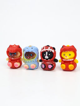 Антистресс сквиш мялка Funny toys «Зверята в костюмах», в пакете, с пастой