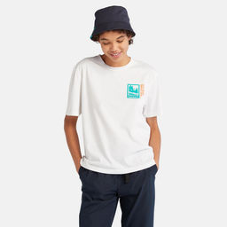 Женская футболка Timberland BACK GRAPHIC TEE белая
