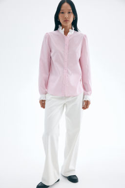 Blusa con cuello de volantes - H&m фото 2