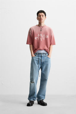 PRINTED KNIT T-SHIRT