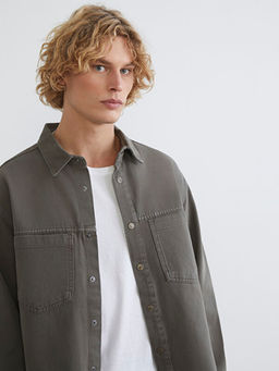 Loose Fit Erkek Jean G?mlek