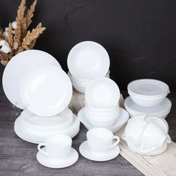 Столовый набор 39 предметов Глэйд с салатниками / 37/YGP9575 /WHITE /уп 2/ - Галеонтрейд фото 2