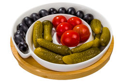 Тарелка сервировочная - менажница 18*18*3 см 250 мл Улитка на деревянной подставке-подносе - Elan gallery фото 13