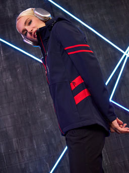 Женская мембранная куртка виндстоппер на флисе Azimuth Заря 124/23982_705 Темно-Синий  фото 32