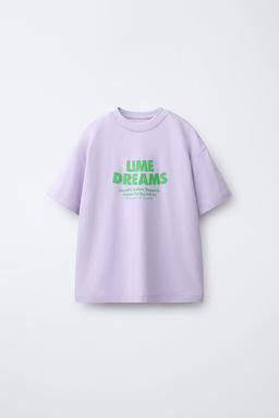CAMISETA ESTAMPADO FRUTAS / Lila claro - Zara фото 2