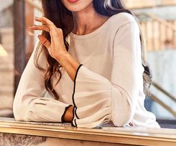 Пуловер, цвета слоновая кость - Ashley brooke фото 5