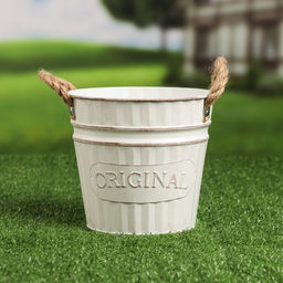 Кашпо «Ведёрко оригинальное», 16×16×15 см, МИКС