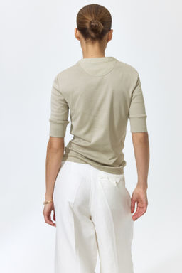 Top de algod?n pima con cuello panadero - H&m фото 4