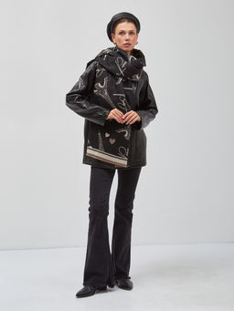 В составе шерсть и кашемир! теплый двусторонний палантин - Tantino фото 6