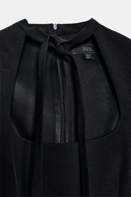 VESTIDO CORTO LAZADA / Negro - Zara фото 8