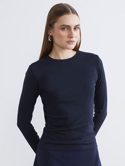 Bisiklet Yaka Modal Kar???ml? Kad?n Body