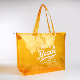 Сумка пляжная Beach please, 50*35*11, оранжевый цвет - Nazamok фото 9