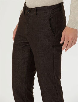 Kahverengi Slim Fit Kanvas Pantolon - Pierre cardin фото 6