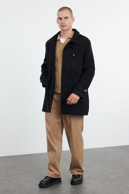 TRENDYOL MAN Siyah Erkek Regular Fit K?sl?k Yun Kar?s?ml? K?sl?k Kase Kaban TMNAW25KB00002 - Trendyolmilla фото 3