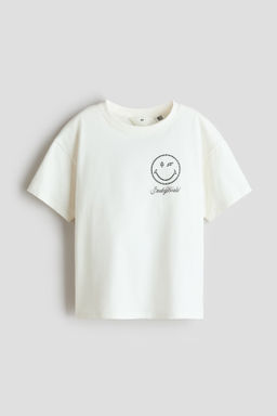 Camiseta estampada de algod?n - H&m фото 6