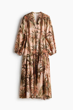 Vestido escalonado con dise?o estampado - H&m фото 2