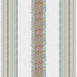 "Цветочные узоры" Скатерть 240х145см, длина стола до 200см, на 10-12 персон, хлопок "Премиум" 186г/м2, "Домашняя мода" (Россия)