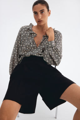 Blusa con cuello de volante - H&m фото 4