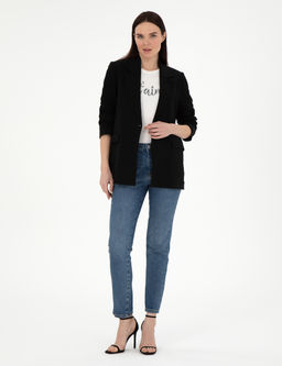 Siyah Regular Fit Ceket