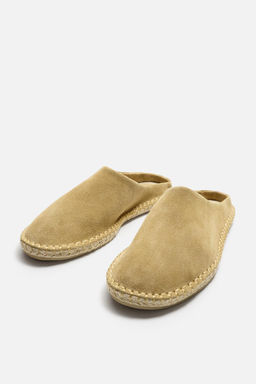 LEATHER MULE ESPADRILLES - Zara фото 10