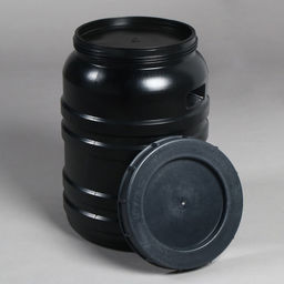 Бочка хозяйственно - бытовая, 50 л, горловина 29 см, пластиковая, с крышкой