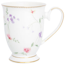 Кружка 300 мл 12*8,5*10,5 см "Диана" на ножке, NEW BONE CHINA
