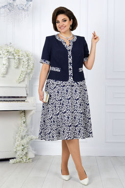 Платье Ninele 7431-Р темно-синий - Mira fashion фото 2541