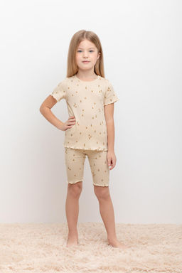 Crockid _ К 1632-1/крем брюле,лимончики смайлики пижама дет