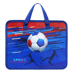 Папка с ручками пластиковая А4 Calligrata Футбол, 32,2х25,6х7 см,  фото 3