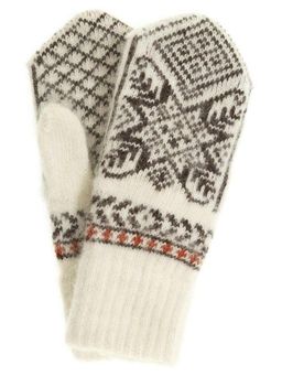 Варежки женские "Снежинка с ромбом" ПП 3230-1