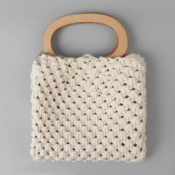 Ручки для сумок деревянные, d=13×7.5 / 17×11.5 см, 2 шт., бежевые