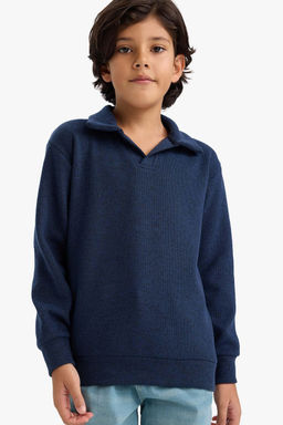Apa_ Yaka Sweatshirt Erkek _ocuk - Defacto фото 3