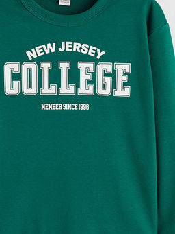 Bisiklet Yaka Erkek ?ocuk Sweatshirt