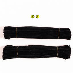 Игрушка из меховых палочек «Черная змея», набор для творчества