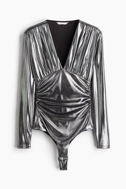 Body tanga con escote drapeado en V - H&m фото 8